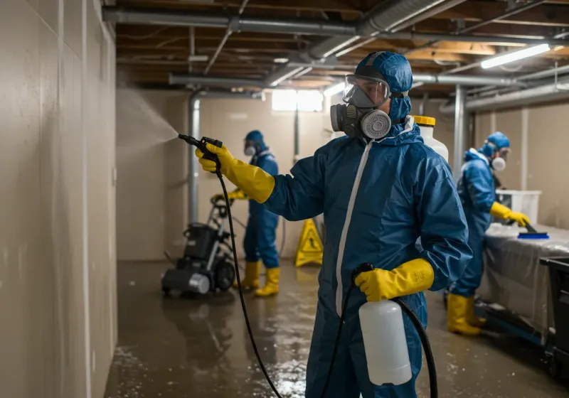 Basement Sanitization and Antimicrobial Treatment process in Mahoning County, OH